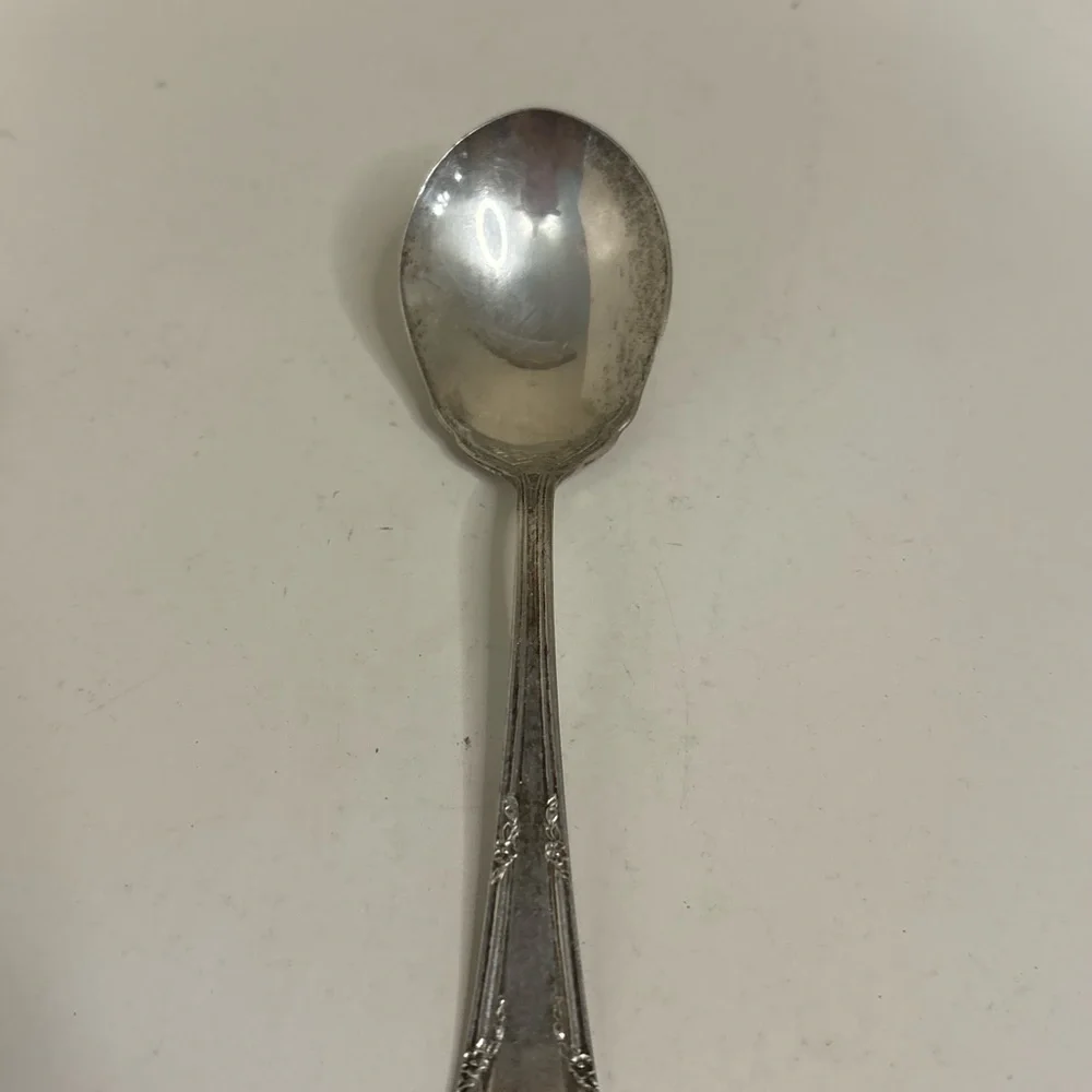Vintage Silver Plated Spoon & Butter Knife Mixed Flatware Lot of 5